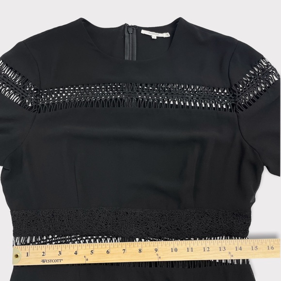 Tularosa Asher Black Embroidered Lace‎ Mini Dress Size Medium - Picture 8 of 9